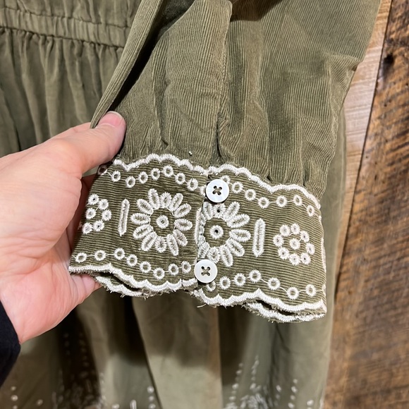 Madewell Olive Green Mini Dress - Picture 3 of 7